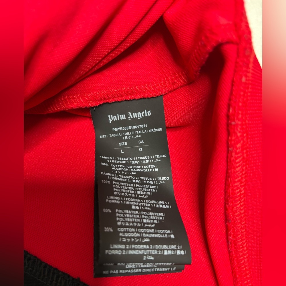 SET Palm Angels Black and‎ Red Jacket and Pants - Picture 11 of 17